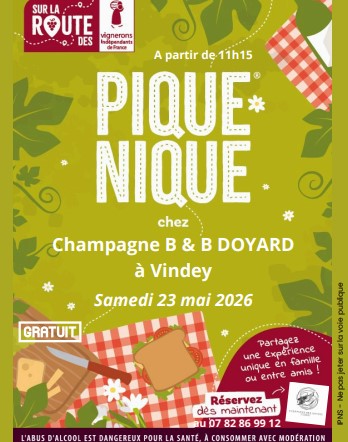 Pique nique chez le Champagne B&B Doyard